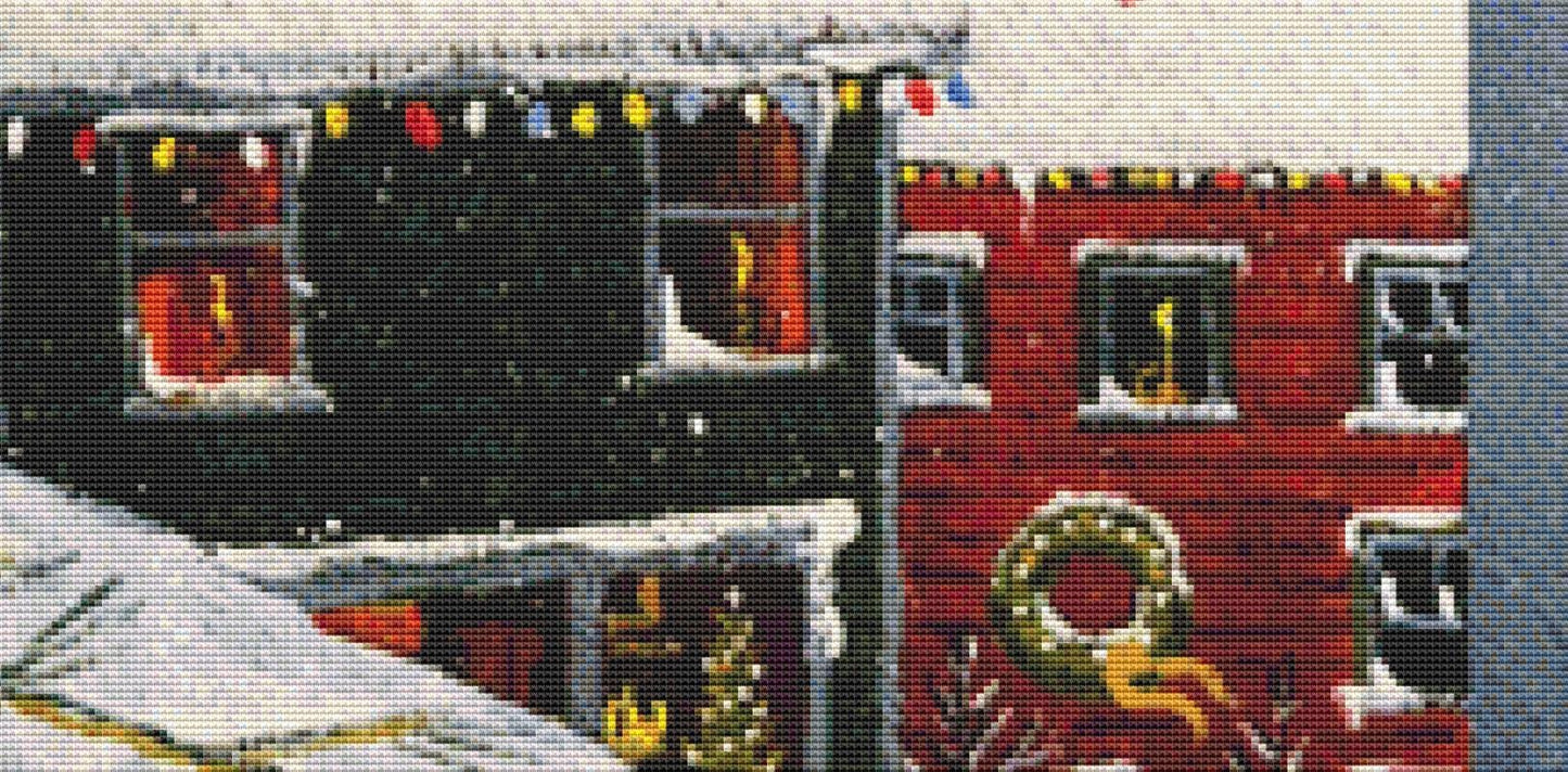 Night before Christmas counted cross stitch pattern by Patrick Gauthier
