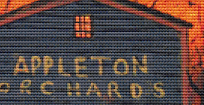 Hayriders Halloween counted cross stitch pattern by Patrick Gauthier