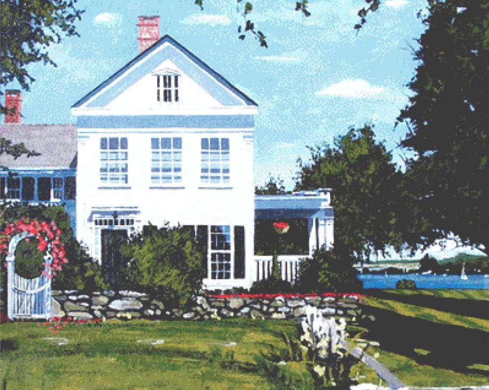 Spring in Mystic counted cross stitch pattern by Patrick Gauthier