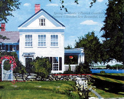 Spring in Mystic counted cross stitch pattern by Patrick Gauthier