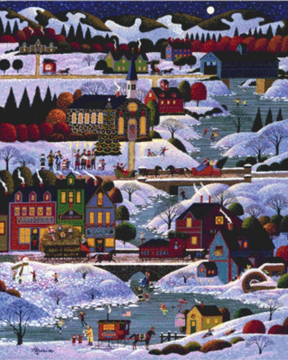 New England Christmas counted cross stitch pattern by Heronim/Ansada Licensing Group, LLC