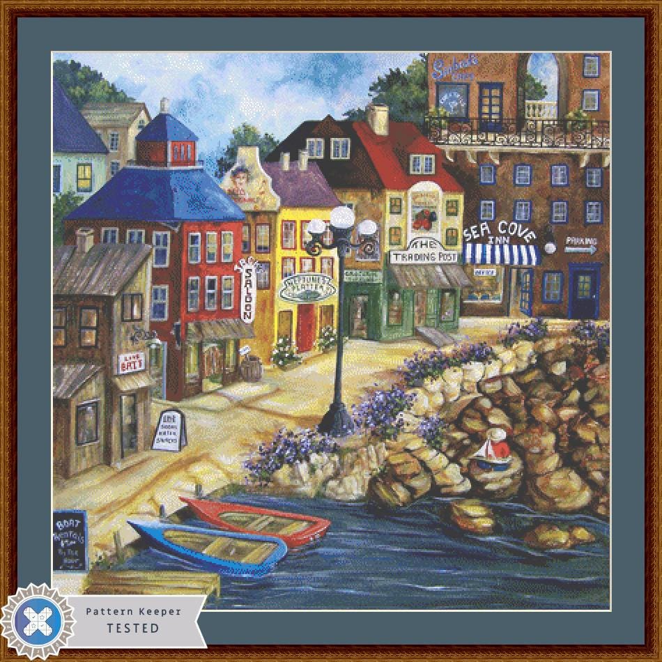 Sea Cove counted cross stitch pattern by Gwendolyn McShepard/Ansada Art Licensing Group, LLC