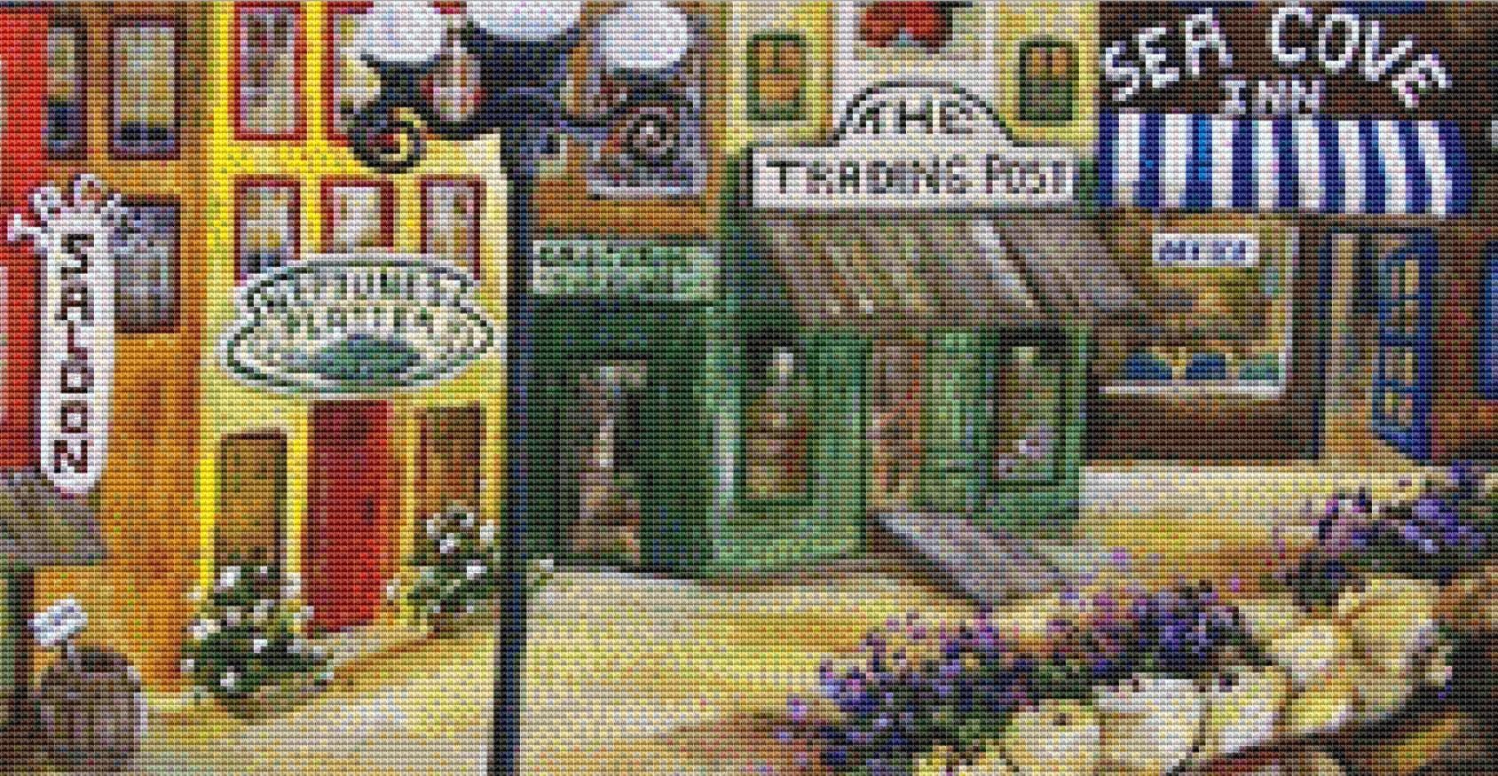 Sea Cove counted cross stitch pattern by Gwendolyn McShepard/Ansada Art Licensing Group, LLC
