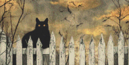 Waiting for Halloween counted cross stitch pattern by Eder Jose Rosa