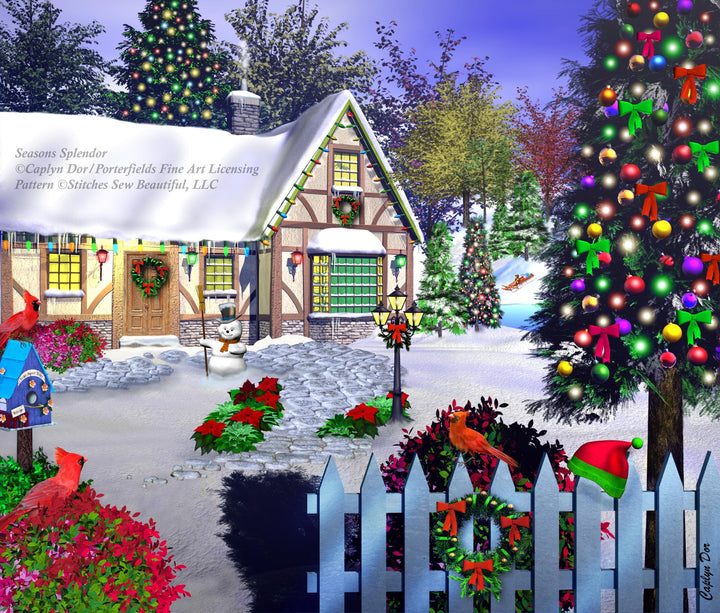Seasons Splendor cross stitch pattern by Caplyn Dor/Porterfields Fine Art Licensing