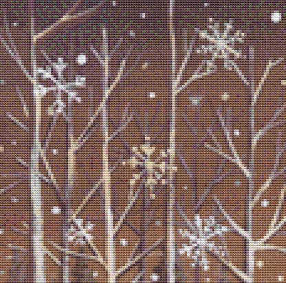Over the River Through the Woods counted cross stitch pattern by Kim Leo licensed by JMS Art Licensing