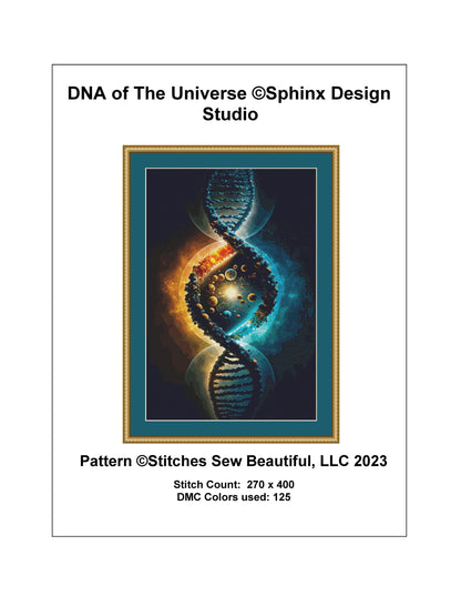 DNA of The Universe cross stitch pattern by SphinxDesignStudio