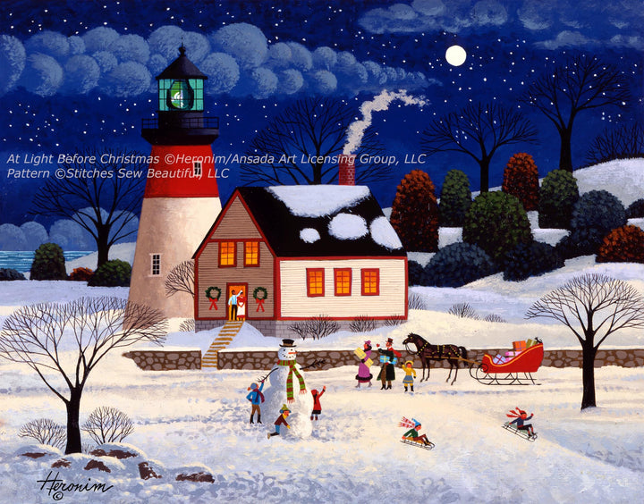 At the Light Before Christmas cross stitch pattern by Heronim/Ansada Art Licensing Group, LLC