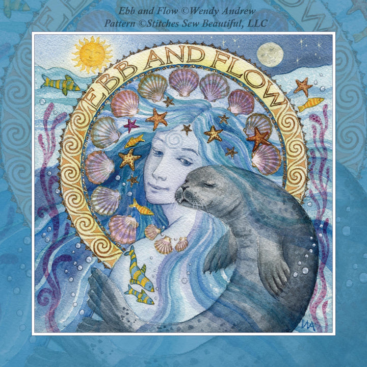 Ebb and Flow cross stitch pattern by Wendy Andrew of PaintingDreams
