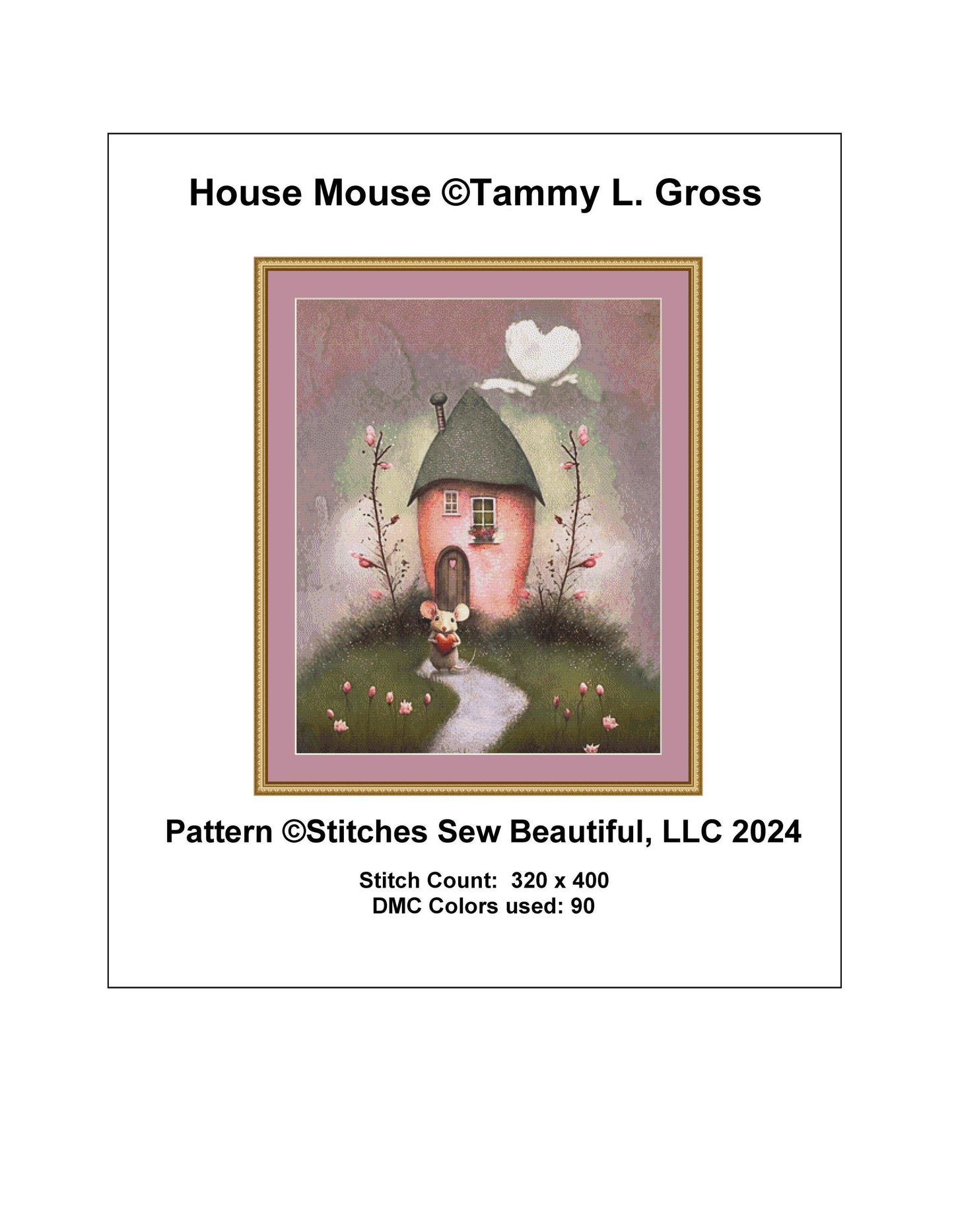 House Mouse counted cross stitch pattern by Tammy L. Gross