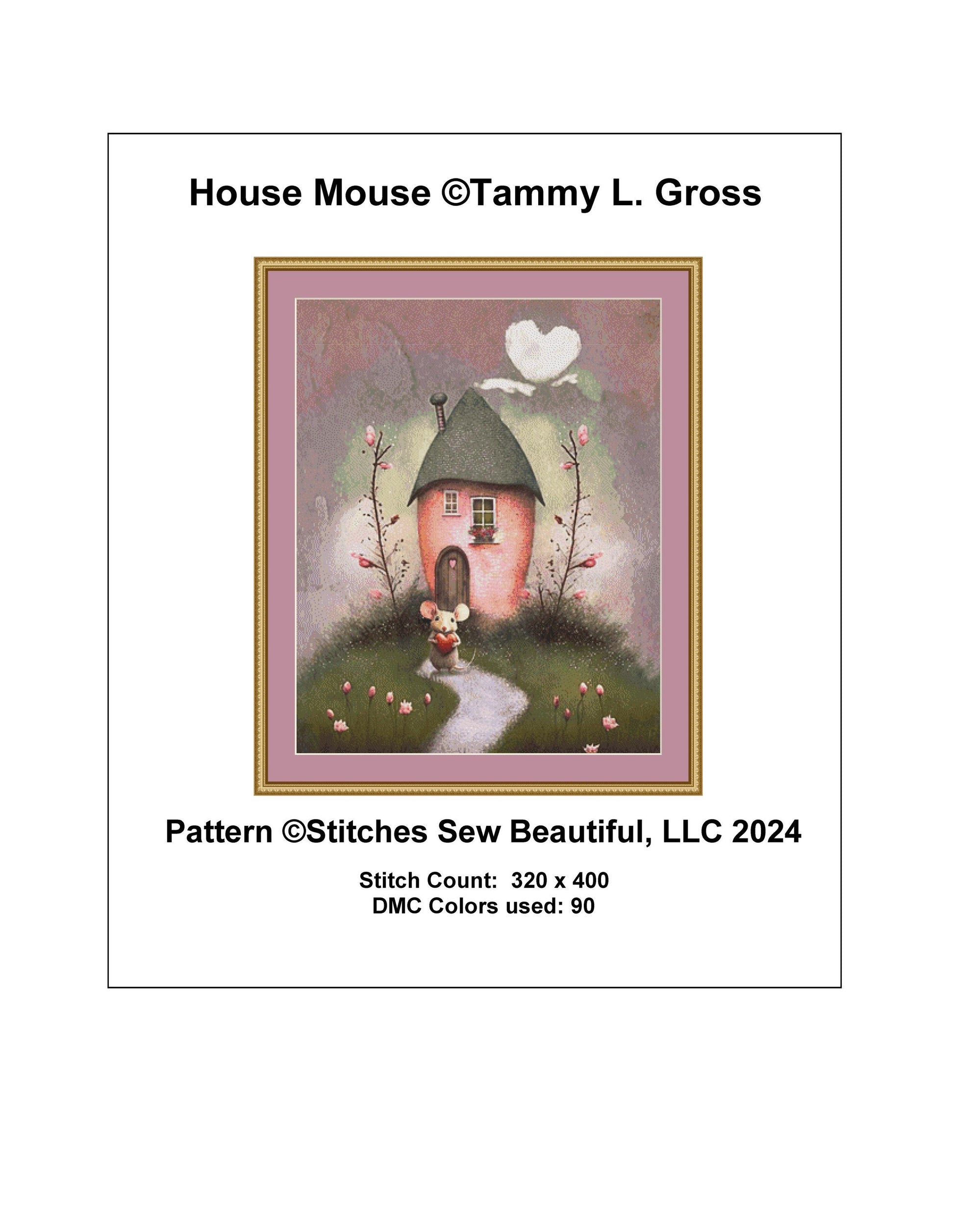House Mouse counted cross stitch pattern by Tammy L. Gross