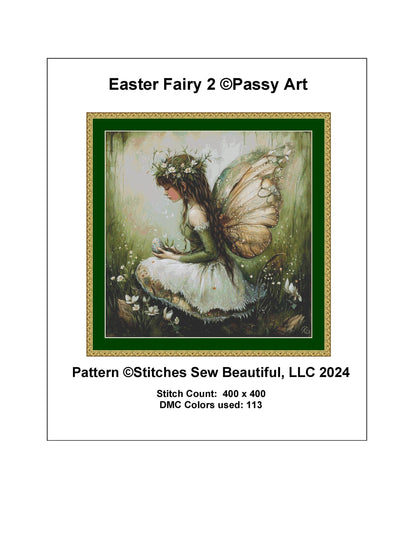 Easter Fairy 2 cross stitch pattern by PassyArt