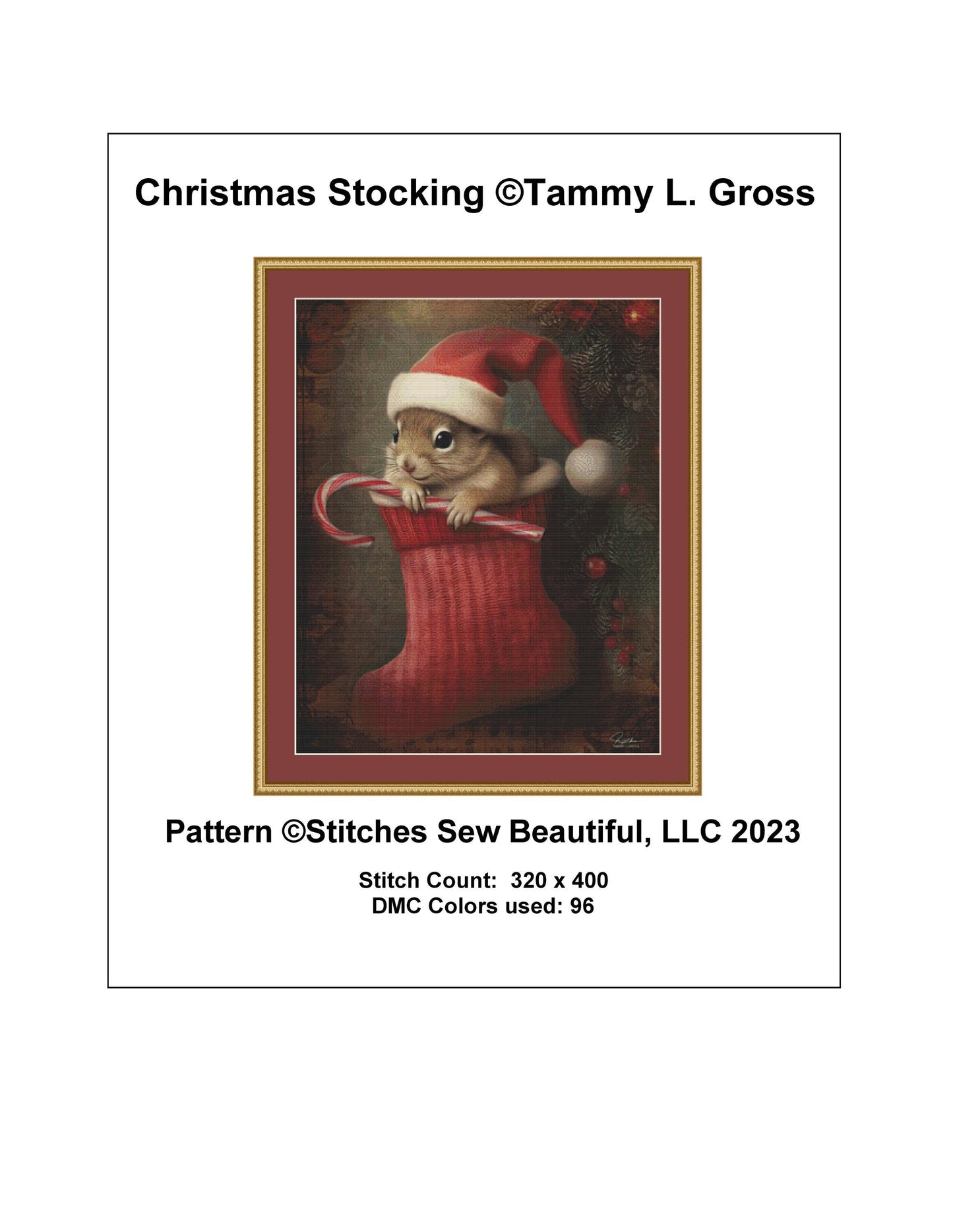 Christmas Stocking cross stitch pattern by Tammy L Gross