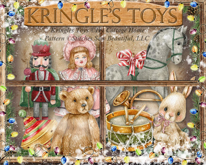 Kringles Toys cross stitch pattern by IvyCottageHome
