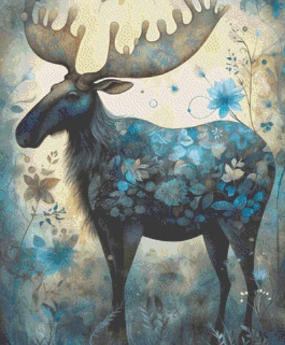 Moose cross stitch pattern by DutchLadyMysticArt