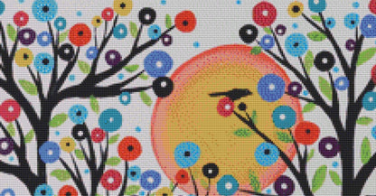 White Sky counted cross stitch pattern by Karla Gerard
