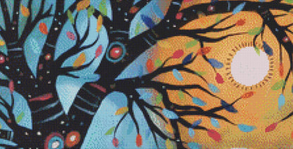 Teal Beauty counted cross stitch pattern by Karla Gerard
