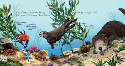 Sea Otters cross stitch pattern by Linda Howard Bittner/Ansada Art Licensing Group, LLC.