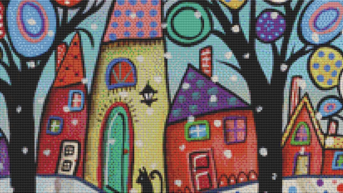 Winter Glee counted cross stitch pattern by Karla Gerard