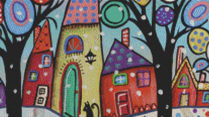Winter Glee counted cross stitch pattern by Karla Gerard