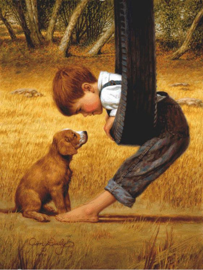 Eye to Eye (Max Size/Color) counted cross stitch pattern by Jim Daly/Ansada Art Licensing Group, LLC