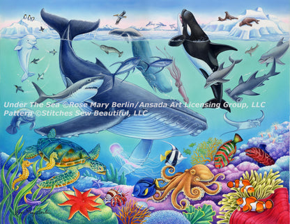 Under the Sea cross stitch pattern by Rose Mary Berlin/Ansada Art Licensing Group, LLC.