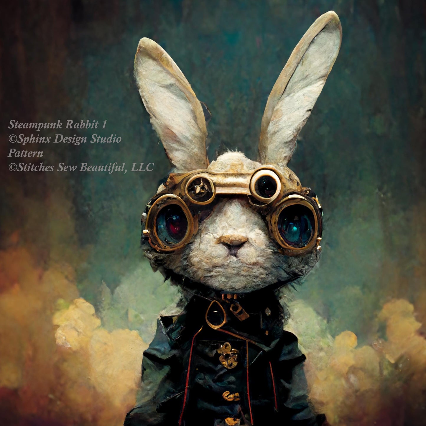 Steampunk Rabbit 1 cross stitch pattern by SphinxDesignStudio