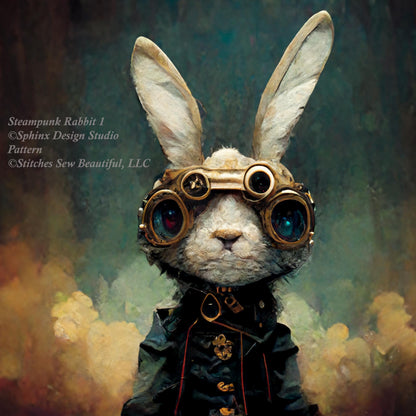 Steampunk Rabbit 1 cross stitch pattern by SphinxDesignStudio