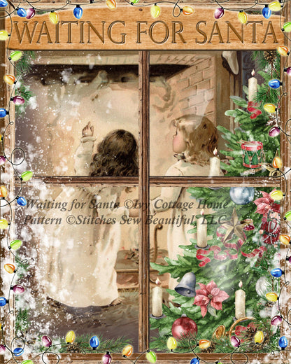 Waiting For Santa cross stitch pattern by IvyCottageHome