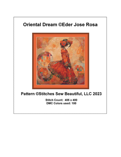 Oriental Dream cross stitch pattern by Eder Jose Rosa