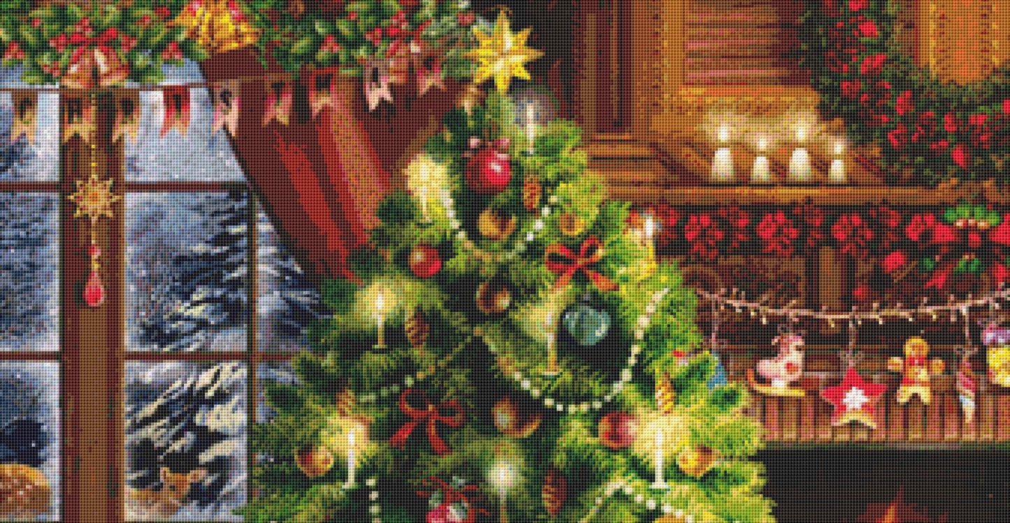 Christmas Memories cross stitch pattern by Tom Wood/Porterfields Fine Art Licensing
