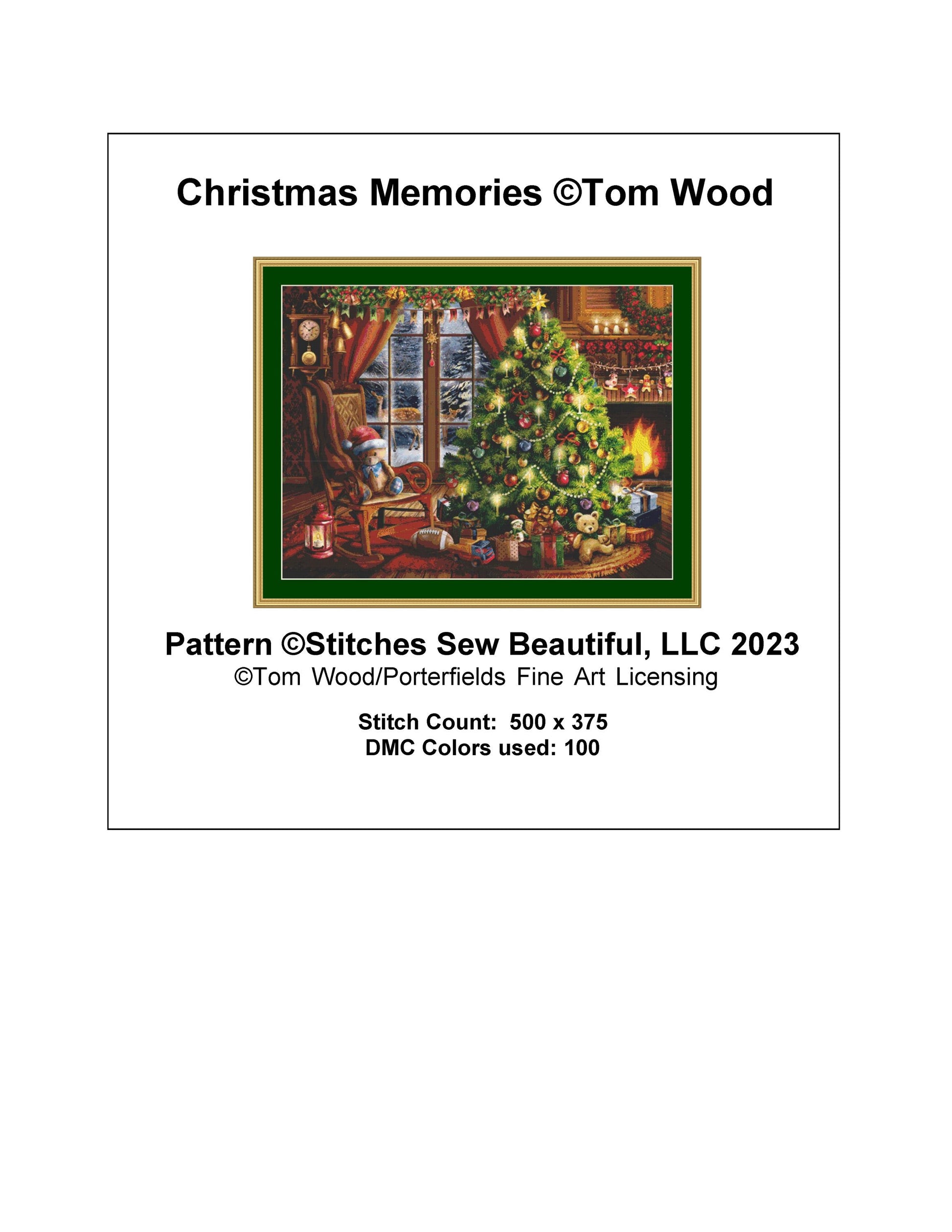 Christmas Memories cross stitch pattern by Tom Wood/Porterfields Fine Art Licensing