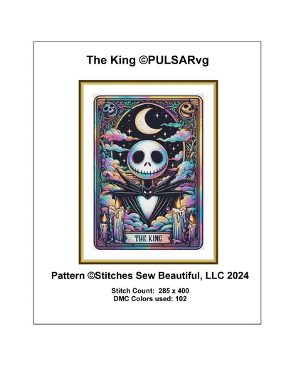 The King counted cross stitch pattern by PULSARSvg
