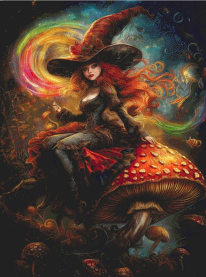 Mushroom Spells counted cross stitch pattern by Mushroom Fantasies