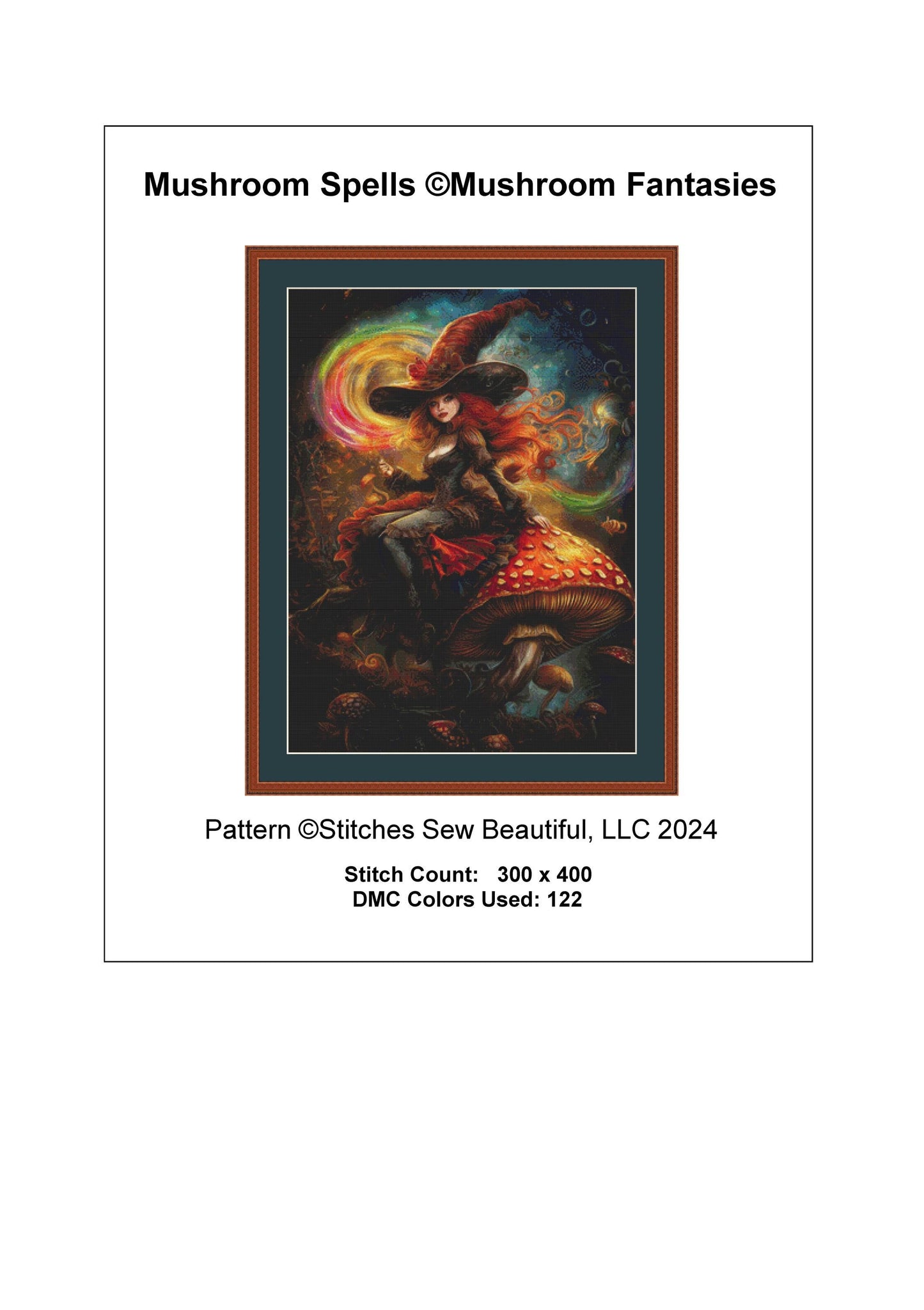 Mushroom Spells counted cross stitch pattern by Mushroom Fantasies