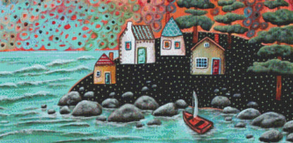 Blue Sea (Max Size/Color) counted cross stitch pattern by Karla Gerard