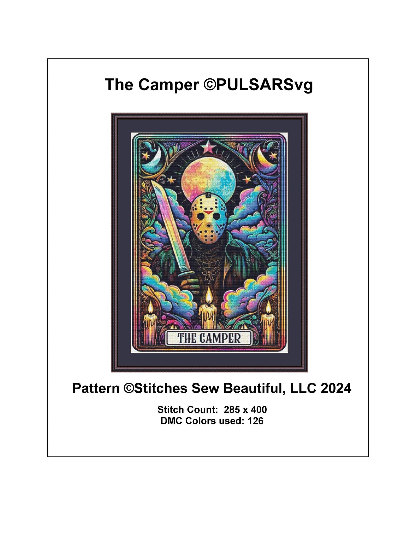 The Camper counted cross stitch pattern by PULSARSvg