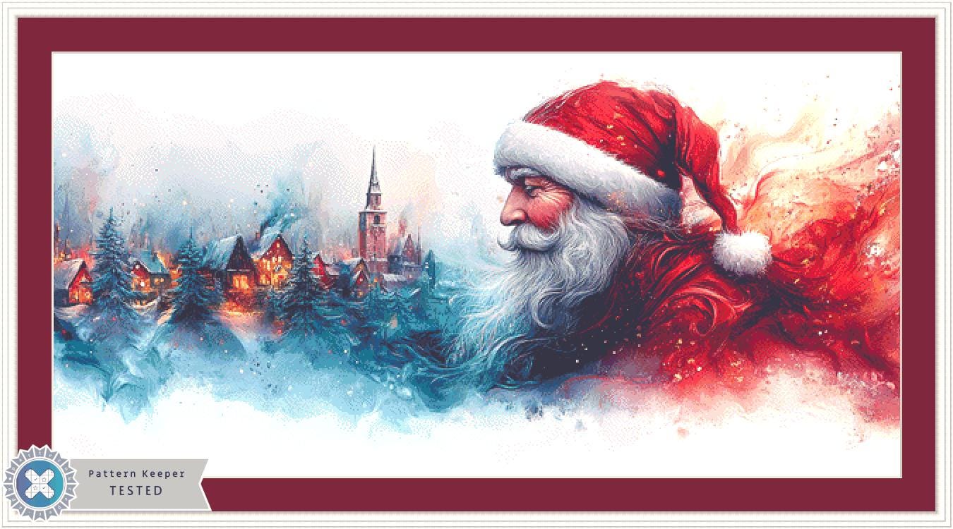 Santa's Enchanted City (Max Size/Color) counted cross stitch pattern by Eder Jose Rosa