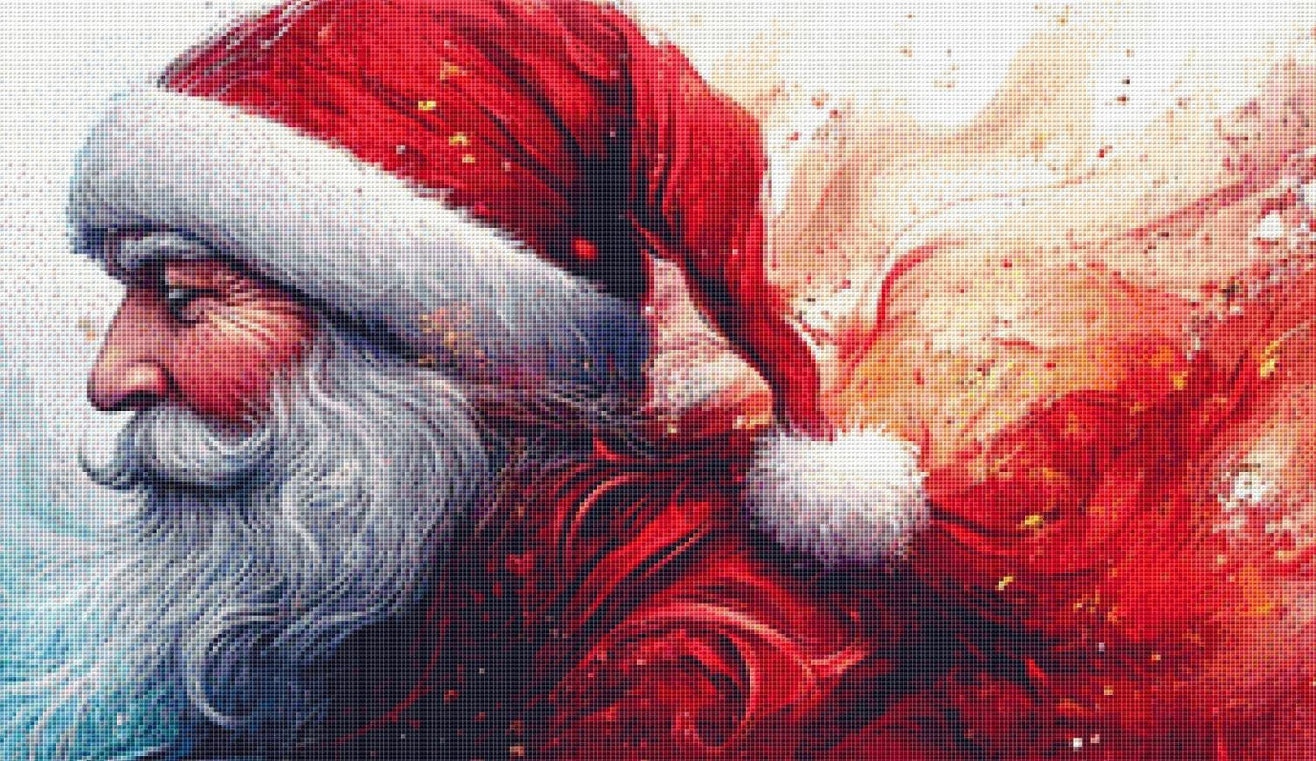 Santa's Enchanted City (Max Size/Color) counted cross stitch pattern by Eder Jose Rosa