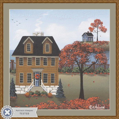 Fill Our Hearts With Thankfulness counted cross stitch pattern by Catherine Holman/Ansada Art Licensing Group, LLC