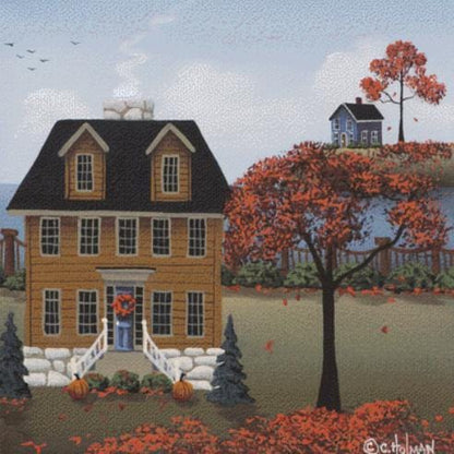 Fill Our Hearts With Thankfulness counted cross stitch pattern by Catherine Holman/Ansada Art Licensing Group, LLC