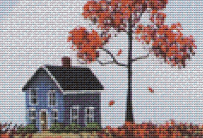 Fill Our Hearts With Thankfulness counted cross stitch pattern by Catherine Holman/Ansada Art Licensing Group, LLC