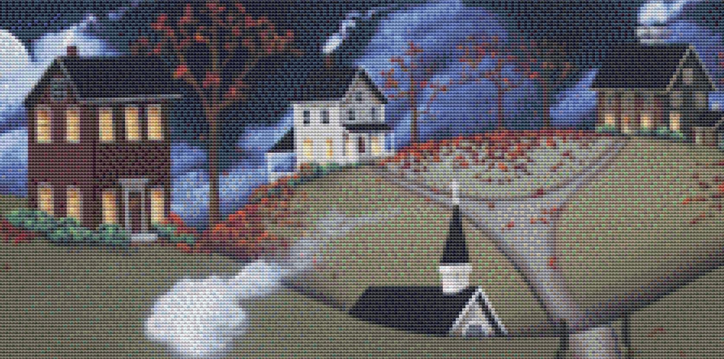 Thanksgiving Dinner counted cross stitch pattern by Catherine Holman/Ansada Art Licensing Group, LLC