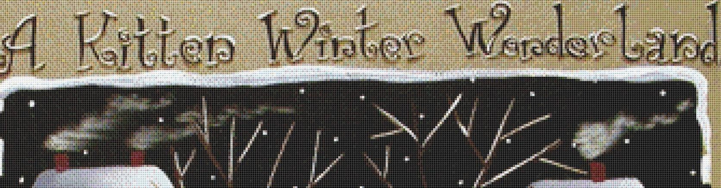 A Kitten Winter Wonderland! counted cross stitch pattern by Catherine Holman/Ansada Art Licensing Group, LLC