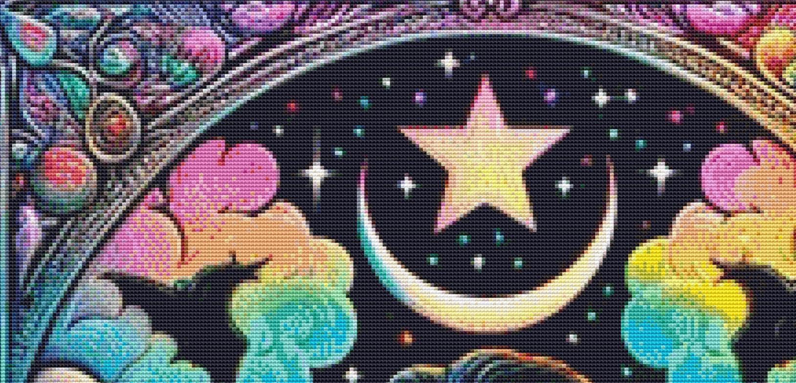 The Slasher counted cross stitch pattern by PULSARSvg