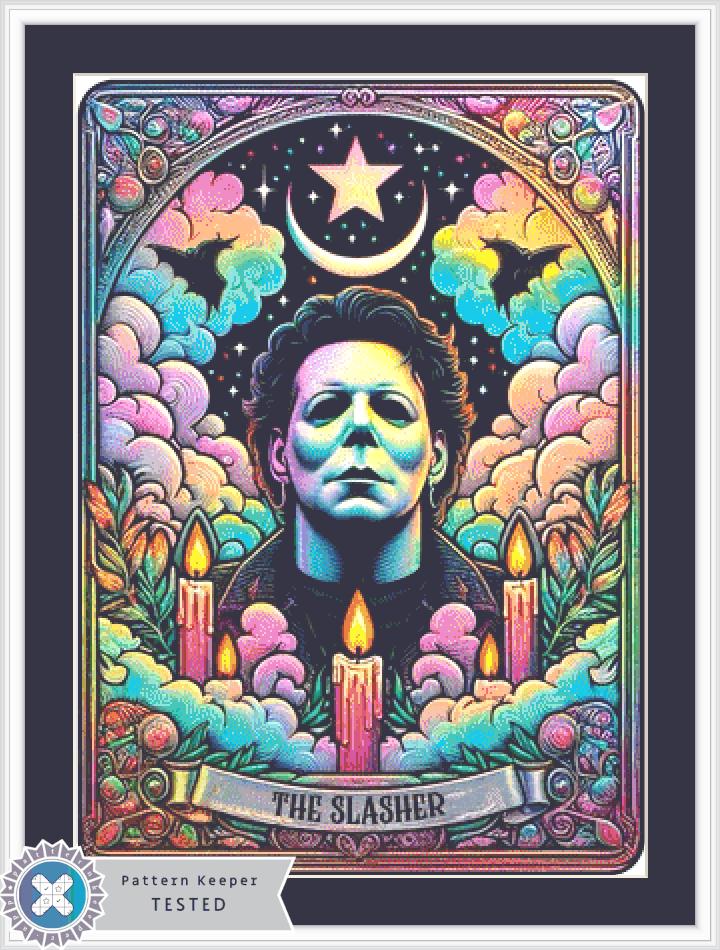 The Slasher counted cross stitch pattern by PULSARSvg