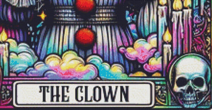 The Clown (Max Color) counted cross stitch pattern by PULSARSvg
