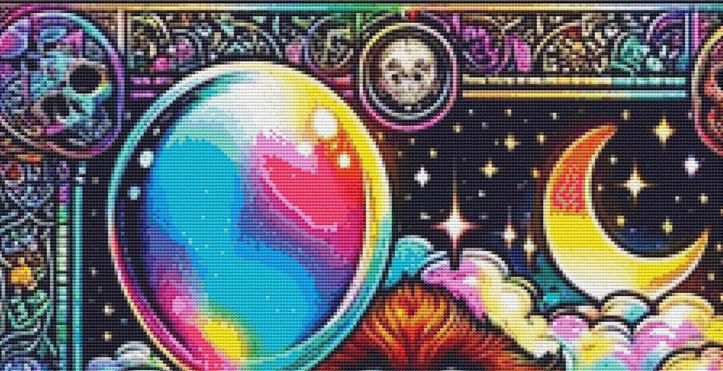 The Clown (Max Color) counted cross stitch pattern by PULSARSvg