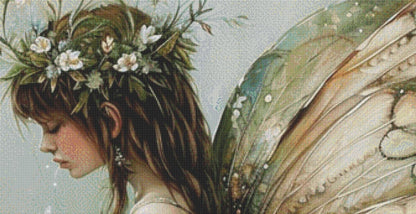 Easter Fairy 2 (Max Size/Color) counted cross stitch pattern by PassyArt