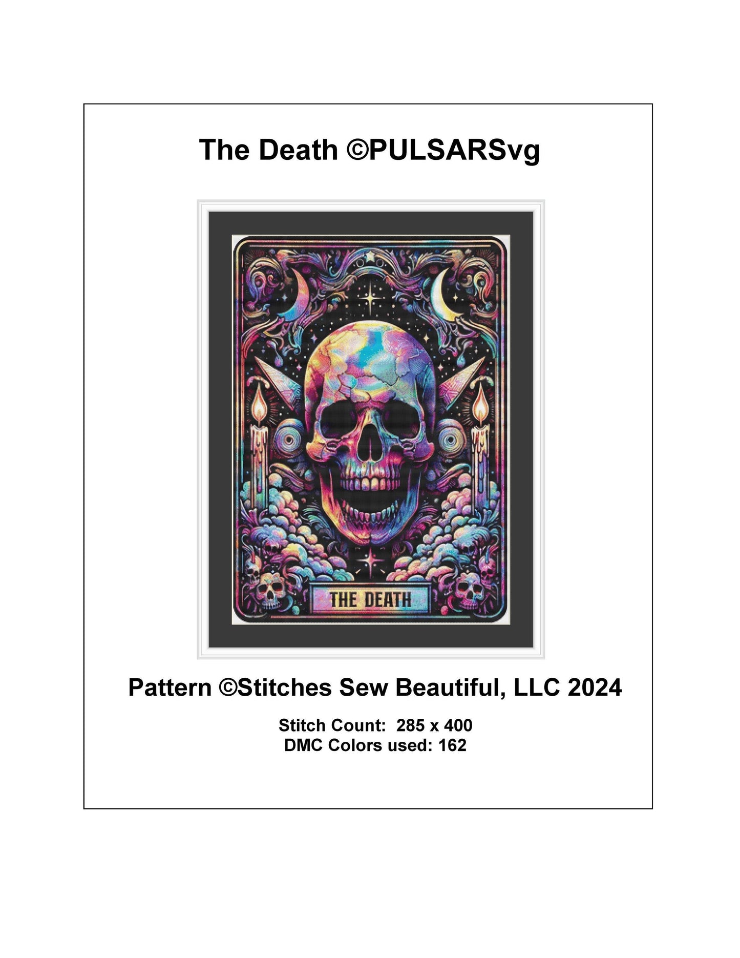 The Death counted cross stitch pattern by PULSARSvg